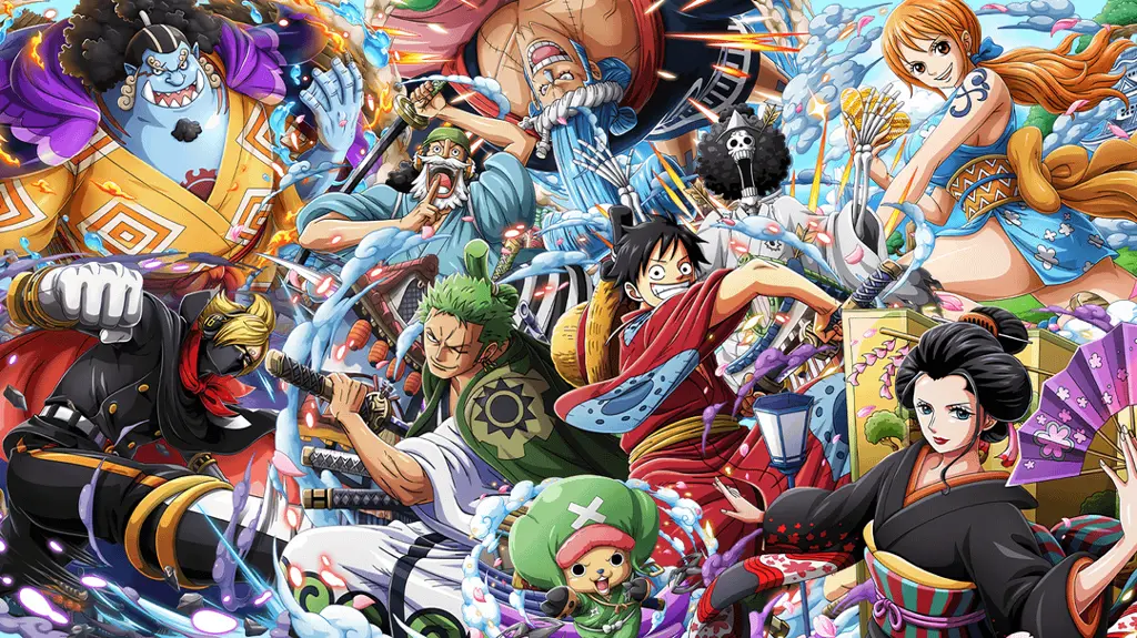 Gambar para karakter One Piece
